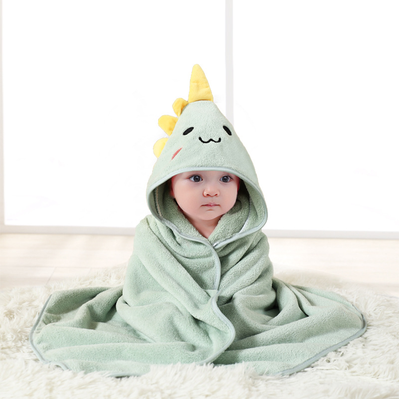 Emmanuel Hooded Bath Towel with Animal Embroidery
